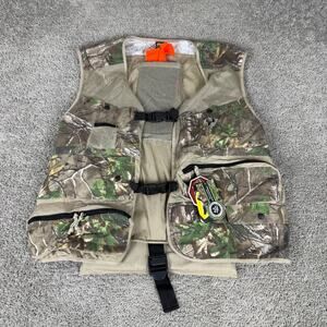 Scent Blocker Torched Turkey Vest Mens XL/2XL Camo Blaze Orange Cushion Attached
